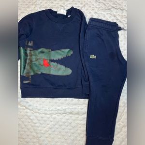 Lacoste crew neck and sweats